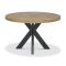 Casa Eclipse Round Dining Table, Rustic Oak