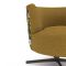 Orla Kiely Lily Fabric Swivel Armchair, Barrow Ochre