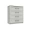 Casa Madrid 4 Drawer Chest, Grey