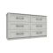 Casa Madrid 3 Drawer Double Chest, Grey