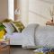 Orla Kiely Tiny Stem Duvet Cover, King, Light Cool Grey
