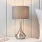 Endon Piccadily Touch Table Lamp, Satin Nickel