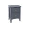 Casa Carla 2 Drawer Bedside Cabinet, Midnight Blue