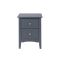 Casa Carla 2 Drawer Bedside Cabinet, Midnight Blue