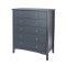 Casa Carla 5 Drawer Chest of Drawers, Midnight Blue