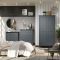 Casa Carla 2 Door Wardrobe, Midnight Blue