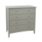 Casa Carla 4 Drawer Chest, Light Grey