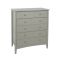 Casa Carla 5 Drawer Chest, Light Grey