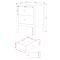 Casa Carla 2 Drawer Bedside Cabinet, White