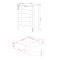 Casa Carla 5 Drawer Chest of Drawers, White