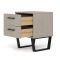 Casa Taylor 2 Drawer Bedside Cabinet, Grey