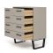 Casa Taylor 4 Drawer Chest of Drawers, Grey