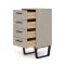 Casa Taylor 4 Drawer Petite Chest of Drawers, Grey