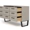 Casa Taylor 3+3 Drawer Wide Chest of Drawers, Grey