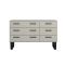 Casa Taylor 3+3 Drawer Wide Chest of Drawers, Grey