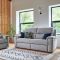 G Plan Harper 2 Seater Fabric Manual Recliner Sofa, Lattice Birch