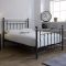 Casa Aster Bed Frame, King, Black Chrome