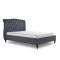 Casa Gerbera Bed Frame, Double, Dark Grey