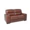 Italia Living Selva Large Double Leather Recliner Sofa, Brown