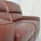 Italia Living Selva Large Double Leather Recliner Sofa, Brown
