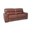 Italia Living Selva Large Double Leather Recliner Sofa, Brown
