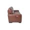 Italia Living Selva Large Double Leather Recliner Sofa, Brown
