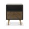 Casa Ashford 1 Drawer Bedside Cabinet, Fumed Oak