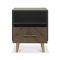 Casa Ashford 1 Drawer Bedside Cabinet, Fumed Oak