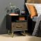 Casa Ashford 1 Drawer Bedside Cabinet, Fumed Oak