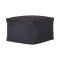 Casa Eris Whip Stitch Square Pouffe, Black & Latte