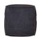 Casa Eris Whip Stitch Square Pouffe, Black & Latte