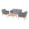 Pacific Lifestyle Larissa Garden Lounge Set, Light Grey
