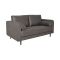 Casa Roma 2 Seater Fabric Sofa, Slate