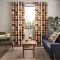 Orla Kiely Multi Stem Eyelet Curtains, 117 x 229cm, Cream