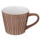 Secret De Gourmet Maya Striped Mug, Coral
