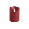 Kaemingk LED Waving Candle, Small, Christmas Red & Warm White