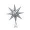 Festive Star Cut Out Tree Topper, Silver