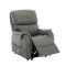 Casa Nora Leather Dual Motor Riser Recliner Chair, Dark Grey
