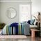 Helena Springfield Budding Brights Darcie Stripe Duvet Set, Super King, Blue