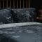 Timorous Beasties Tendril Spill Duvet Set, Double, Navy