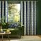 Orla Kiely Sycamore Stripe Eyelet Curtains, 168 x 183cm, Space Blue