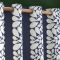 Orla Kiely Sycamore Stripe Eyelet Curtains, 168 x 183cm, Space Blue
