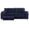 Casa Emma 3 Seater Fabric Motion Lounger Sofa, Villa Navy
