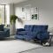 Casa Emma 3 Seater Fabric Motion Lounger Sofa, Villa Navy