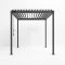 Nova Shadow Garden Rectangular Steel Pergola, 2.4x3m