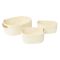 5five Ivoire Rope Baskets, Set of 3, Ivory