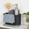 ReBorn Recycled Sink Tidy, Sage Green & Charcoal 