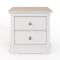 Casa Coral Large 2 Drawer Bedside Cabinet