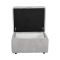 Casa Larry Plain Storage Fabric Footstool
