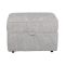 Casa Larry Plain Storage Fabric Footstool